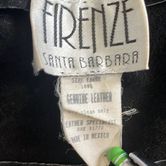 Vintage FIRENZE Santa Barbara leather and suede halter top large - Picture 7 of 15